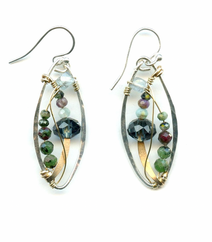 Art By Any Means Crystal Garden Earrings