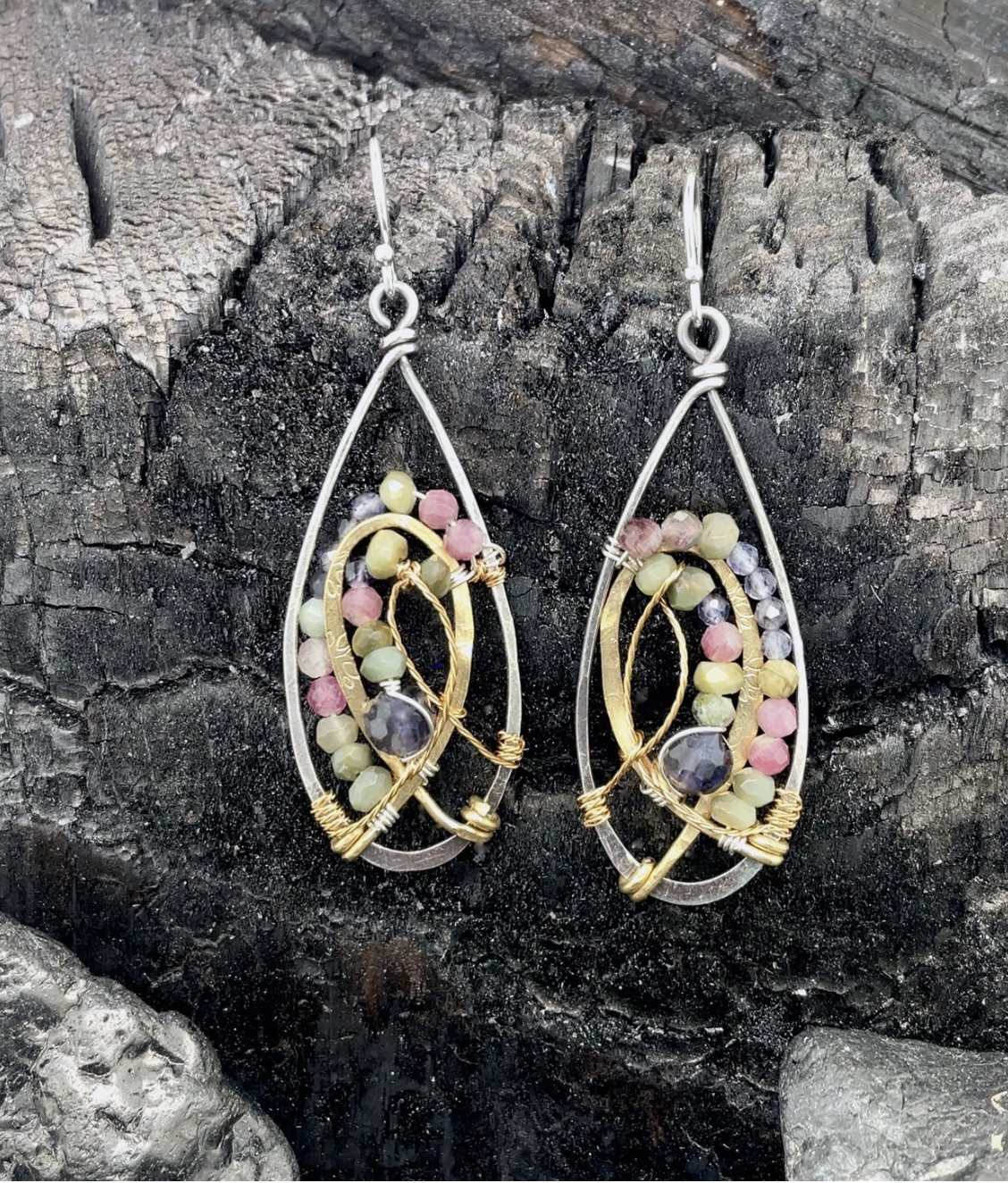 Art By Any Means Twist of Tourmaline Drop Earrings