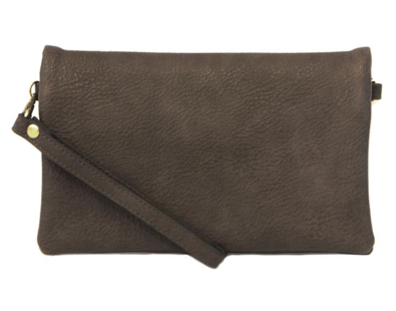 Joy Susan Vegan Leather Kate Crossbody Bag Multiple Colors Charcoal