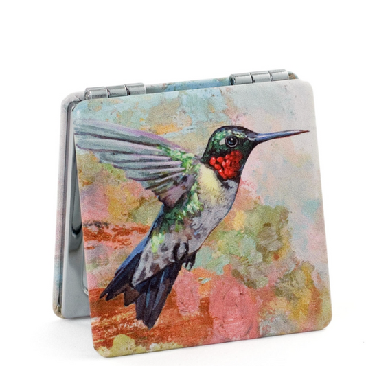 Value Arts Hummingbird Travel Compact Mirror