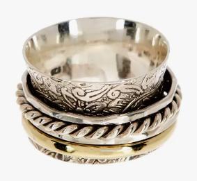 Zoey Simmons Handmade Bali Style Spinner Ring - JSR219