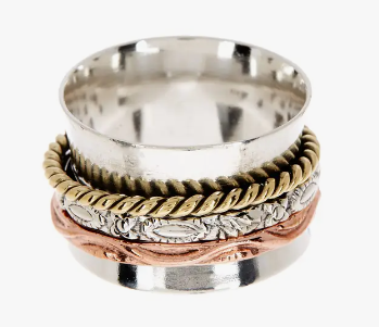 Zoey Simmons Handmade Bali Style Spinner Ring - JSR222