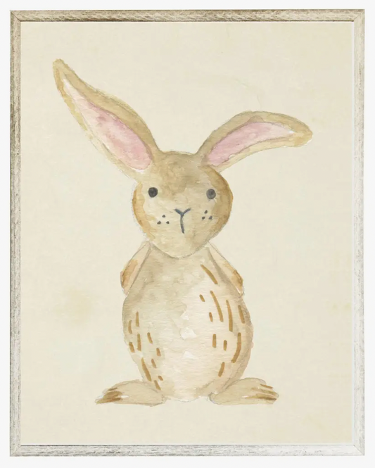 Antique Curiosities Watercolor Whimsical Bunny