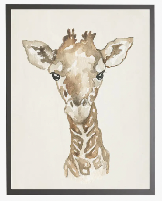 Antique Curiosities Watercolor Baby Giraffe