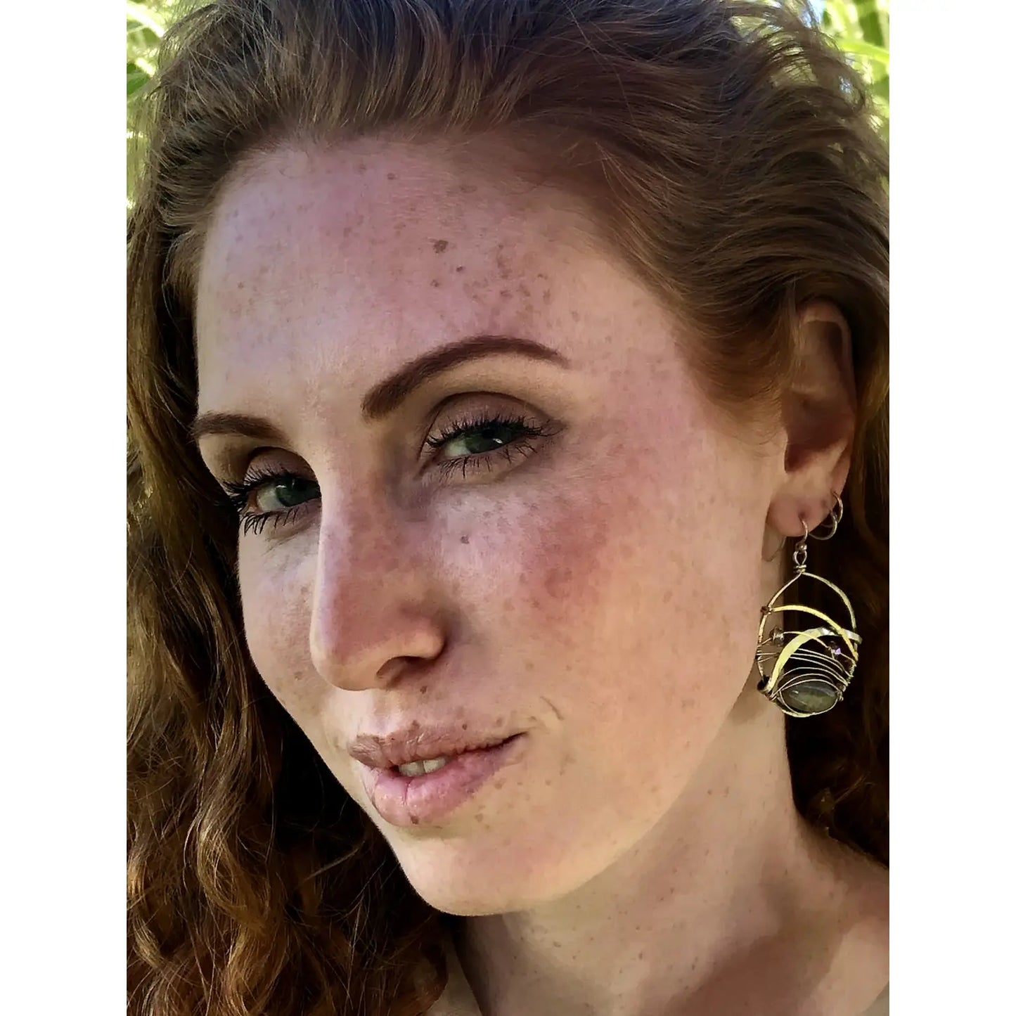 Art By Any Means Labradorite Basket Earrings