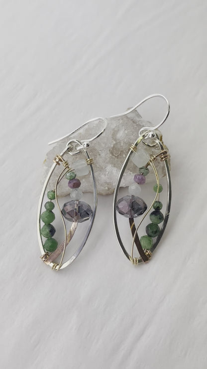 Art By Any Means Crystal Garden Earrings