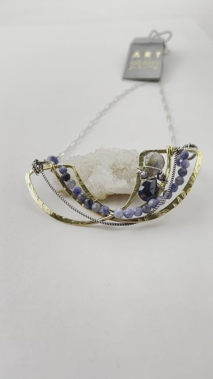 Art By Any Means Indigo Ocean Necklace