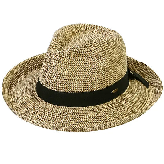 Hana Rolled Edge Panama Hat - Multiple Colors