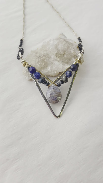 Art By Any Means Sapphire Crux Necklace