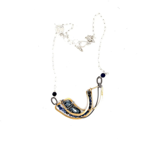 Art By Any Means Necklaces Art By Any Means Indigo Ocean Necklace 09844958 Art By Any Means Indigo Ocean Necklace